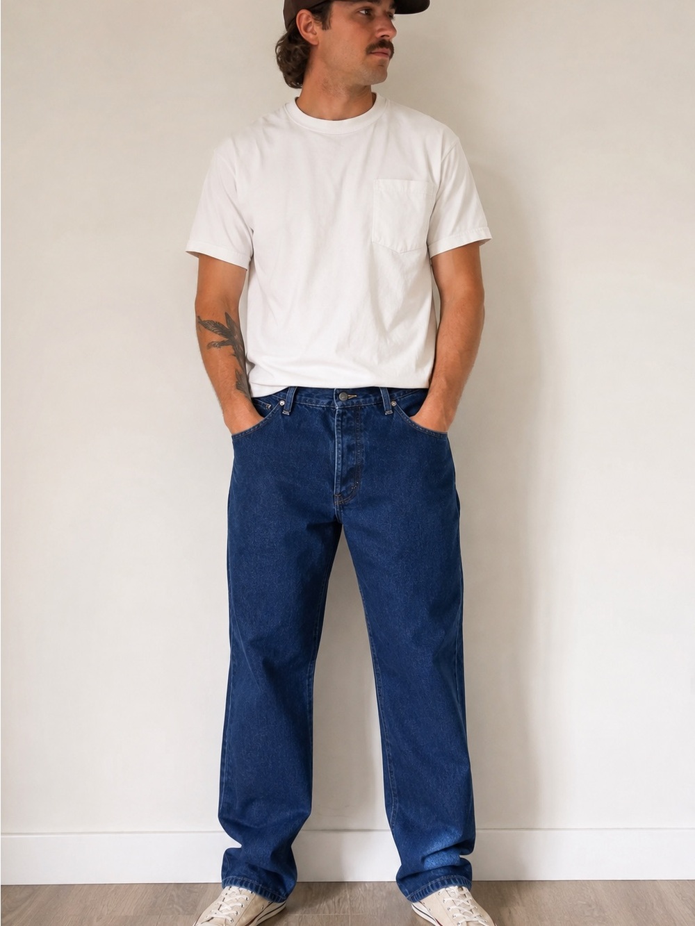 Dickies Men’s Flannel Lined Jeans 34x31 Blue Denim Straight Leg Workwear
